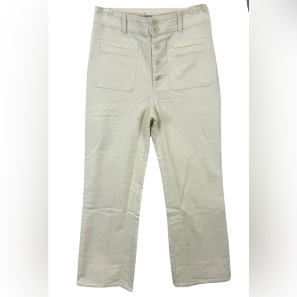 NWT Apiece Apart Slim Marston Cream Corduroy Pants Size 14